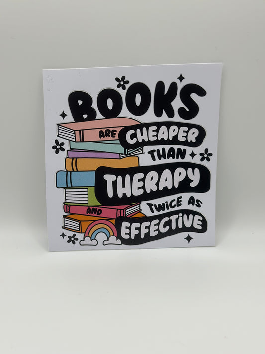 Books Cheaper Than Therapy