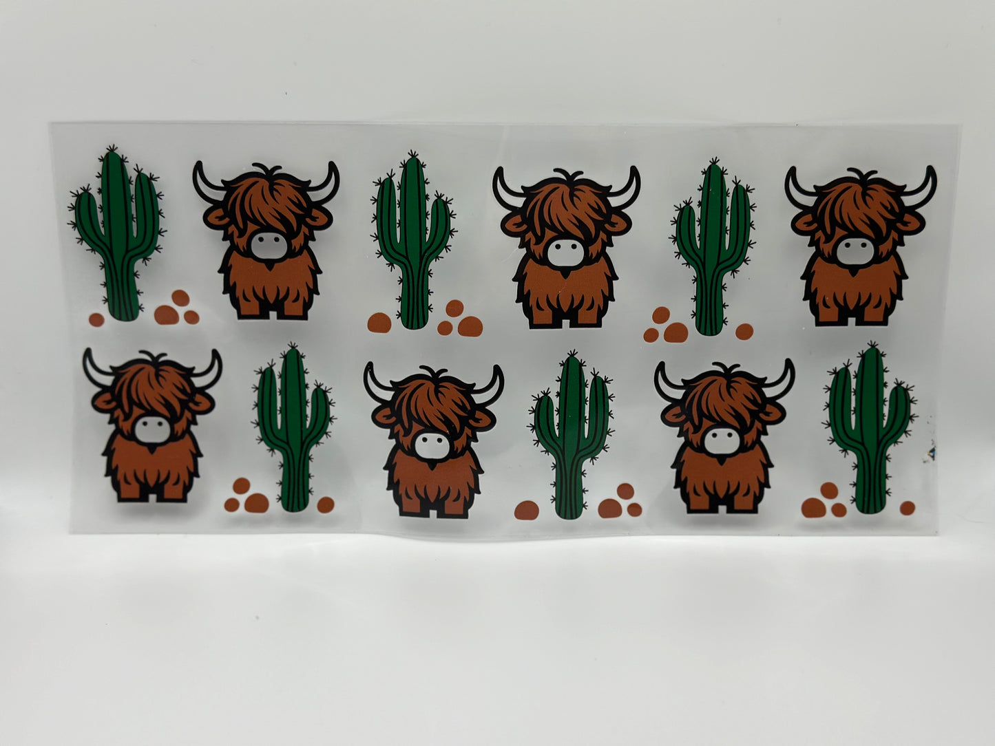 Highland Cow & Cactus