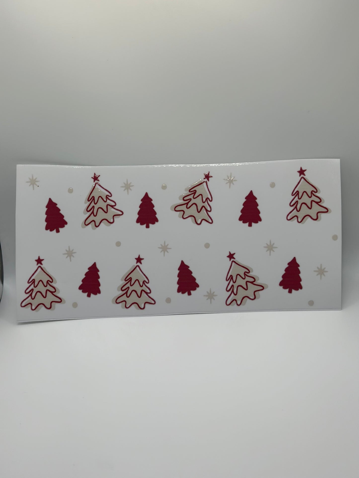 Maroon Christmas Tree Wrap