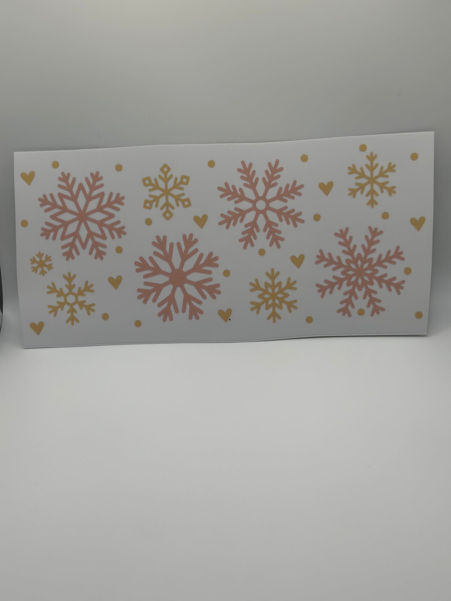 Pink/Gold Snowflake Wrap