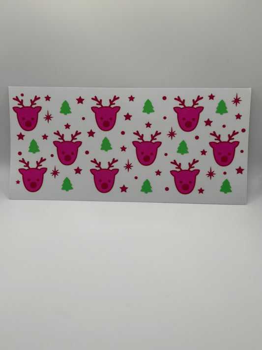 Pink Reindeer Wrap