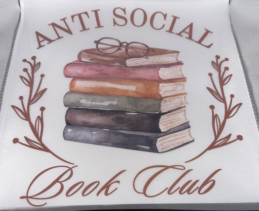 Anti-Social Book Club Screen Print Full Color