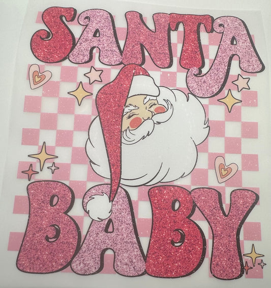 Santa Baby Screen Print Full Color