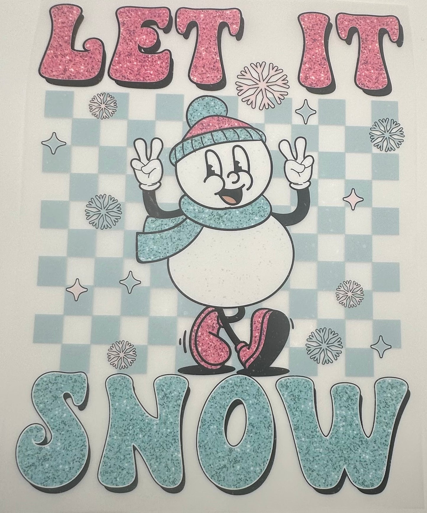 Let It Snow Screen Print Full Color