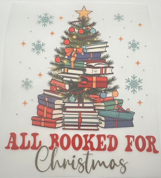 All Booked For Christmas Screen Print Full Color