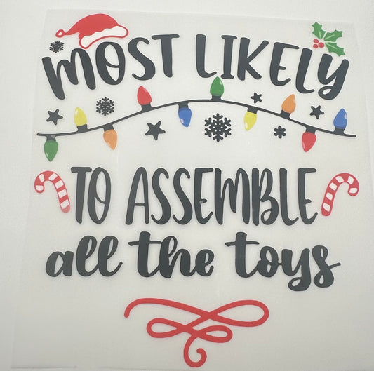 Assemble All The Toys Screen Print Full Color