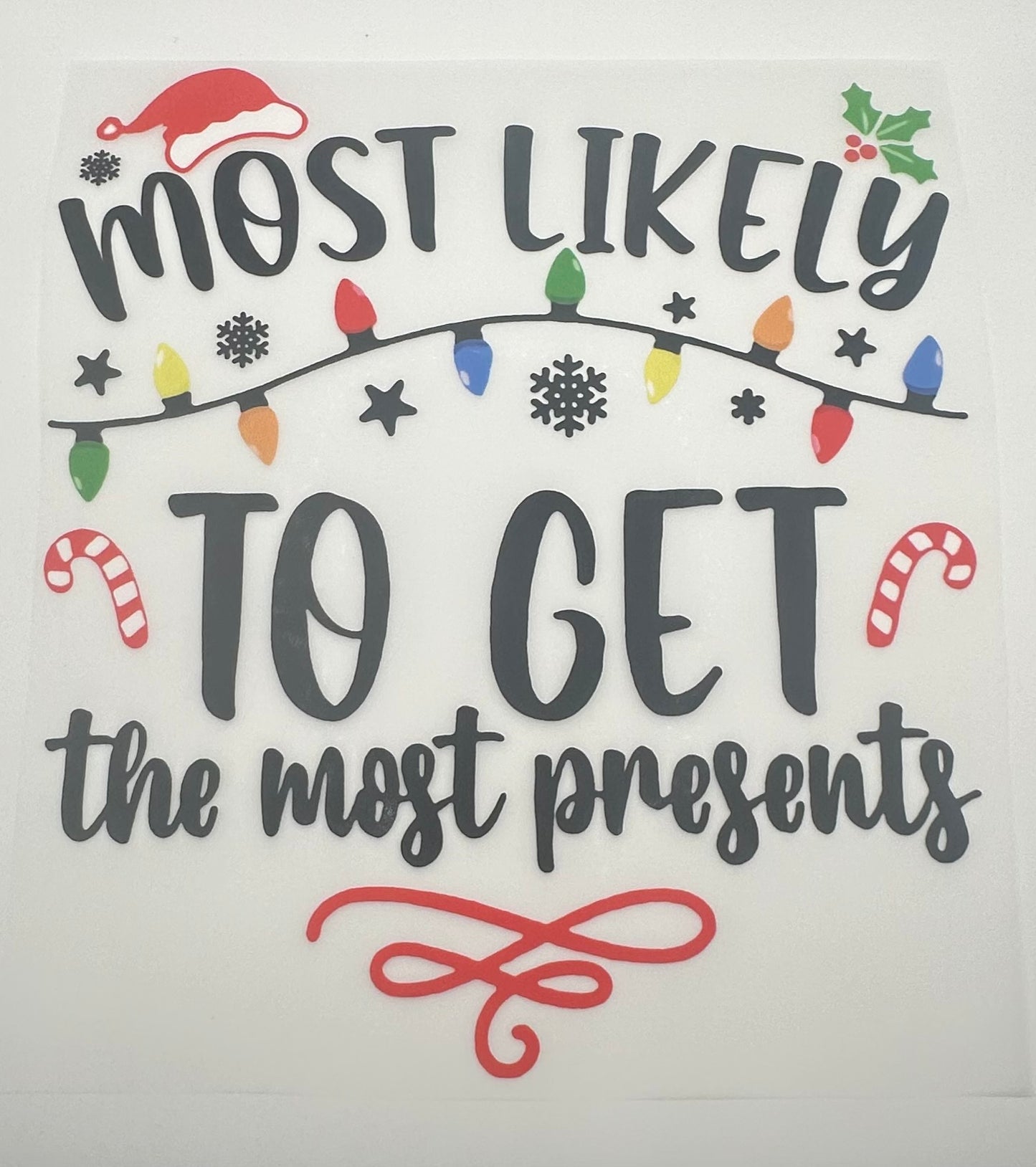 Get Most The Presents Screen Print Full Color