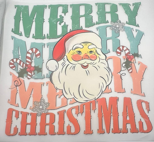 Merry Christmas Screen Print Full Color