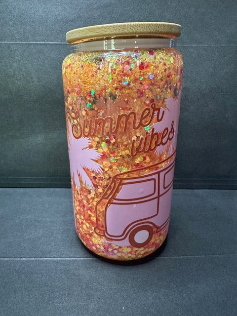 Summer Vibes 16oz Glass Snow Globe